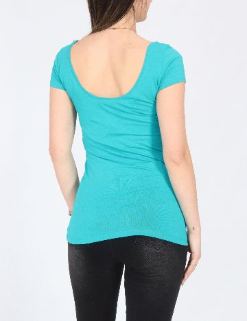 Tricou Pull&Bear, turcoaz