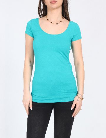 Tricou Pull&Bear, turcoaz