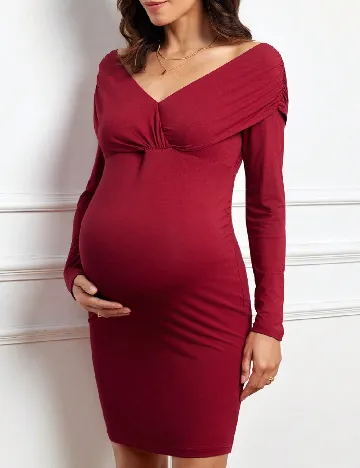 Rochie scurta SHEIN Maternity, rosu