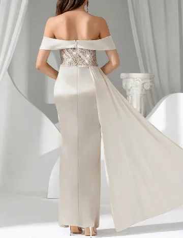 Rochie lunga SHEIN, crem