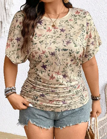 Tricou SHEIN CURVE, floral print