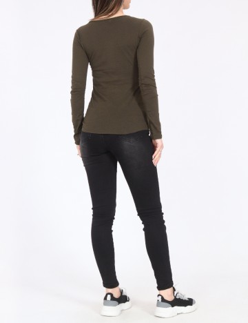 Bluza Bershka, verde inchis