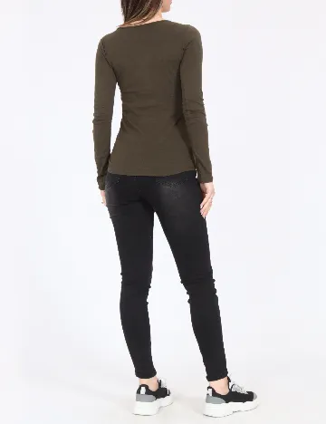 Bluza Bershka, verde inchis