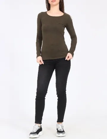 Bluza Bershka, verde inchis