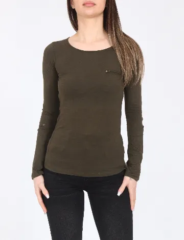 Bluza Bershka, verde inchis