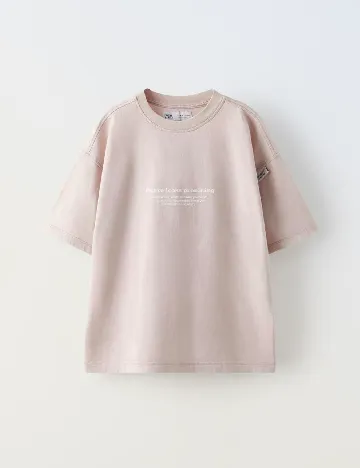 Tricou Zara, roz pal