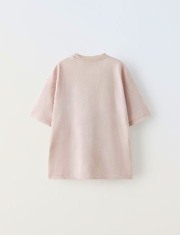 Tricou Zara, roz pal