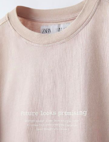 Tricou Zara, roz pal