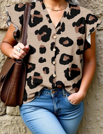 Bluza SHEIN CURVE, animal print