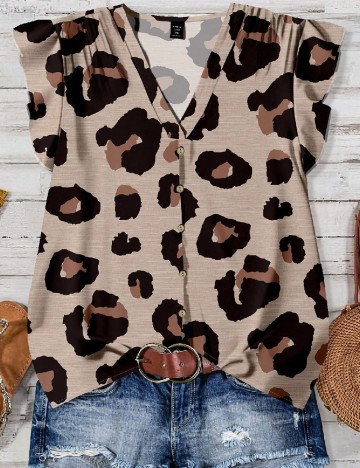 Bluza SHEIN CURVE, animal print