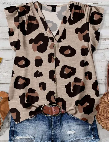 Bluza SHEIN CURVE, animal print