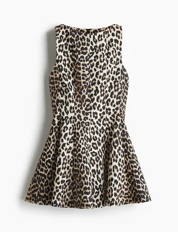Rochie scurta H&M, animal print