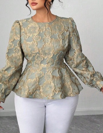 Bluza SHEIN CURVE, floral print