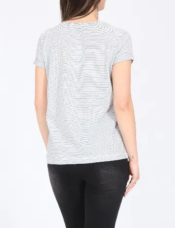 Tricou Zara, alb/negru