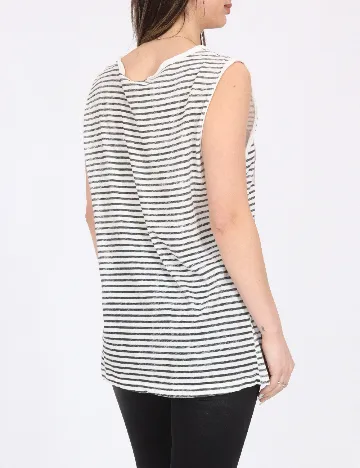 Maiou Pull&Bear, alb/negru