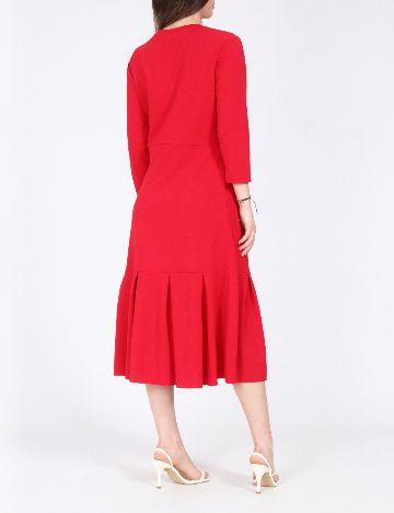 Rochie medie Vila, rosu