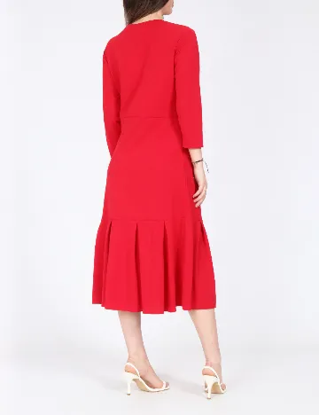 Rochie medie Vila, rosu