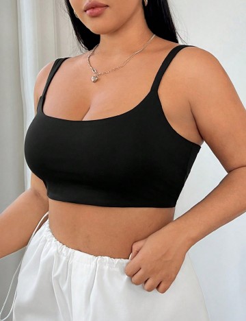 Top SHEIN CURVE, negru