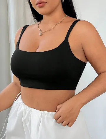 Top SHEIN CURVE, negru