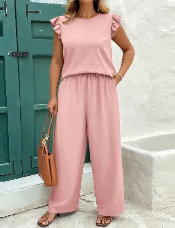 Compleu SHEIN CURVE, roz