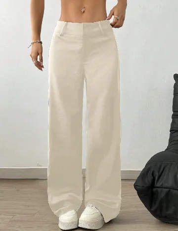 Pantaloni SHEIN, ecru