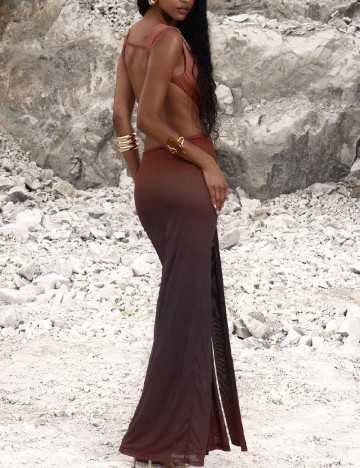 Rochie lunga Musera, mix culori