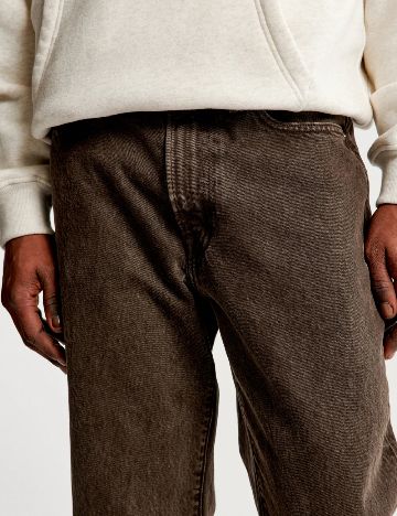 Blugi Abercrombie&Fitch, maro