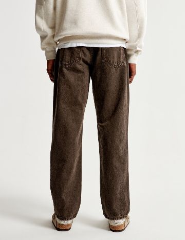 Blugi Abercrombie&Fitch, maro