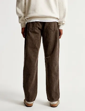 Blugi Abercrombie&Fitch, maro