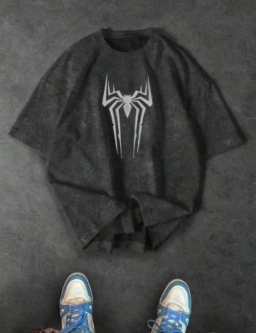 Tricou Oversize SHEIN, negru