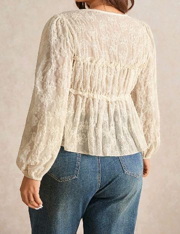 Bluza SHEIN CURVE, crem