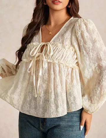 Bluza SHEIN CURVE, crem