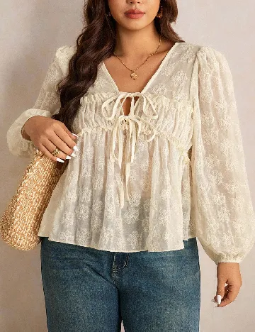 Bluza SHEIN CURVE, crem