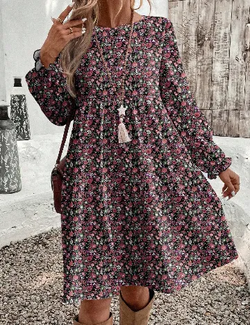 Rochie scurta Emery Rose, floral print