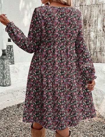 Rochie scurta Emery Rose, floral print