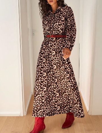 Rochie lunga SHEIN, animal print