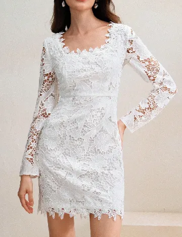 Rochie scurta Anewsta, alb