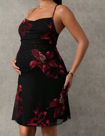 Rochie scurta SHEIN Maternity, negru