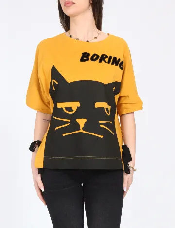 Tricou Bershka, galben