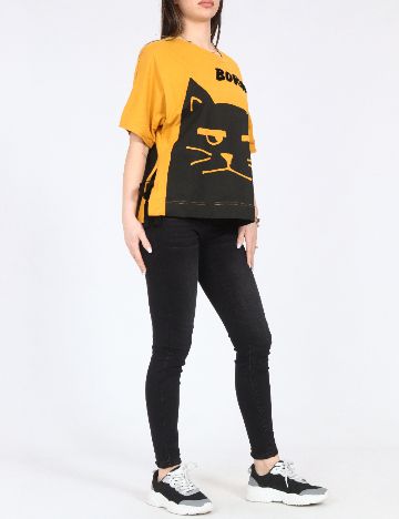 Tricou Bershka, galben