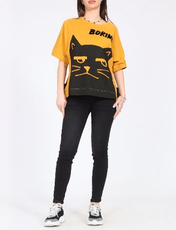 Tricou Bershka, galben