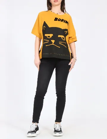 Tricou Bershka, galben