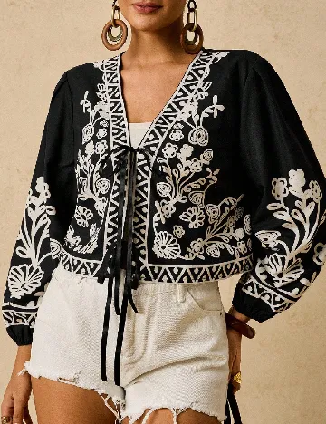 Bluza SHEIN CURVE, negru