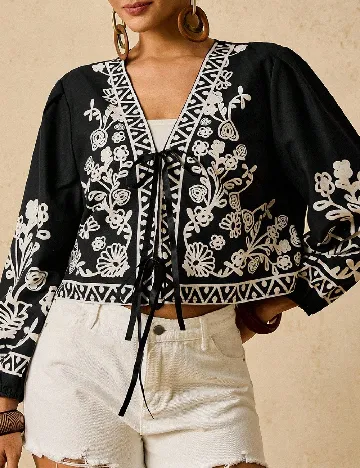 Bluza SHEIN CURVE, negru