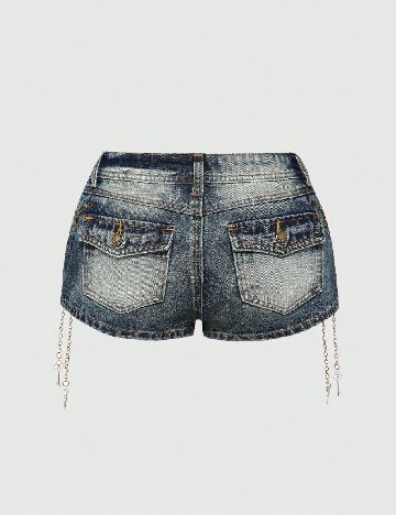 Pantaloni scurti Romwe, albastru