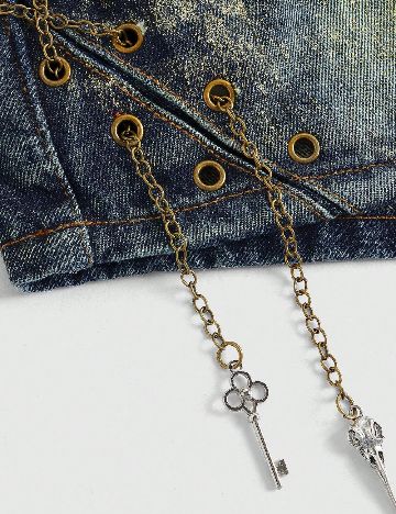 Pantaloni scurti Romwe, albastru