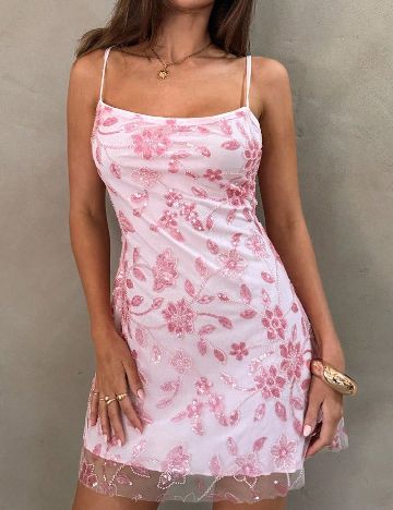 Rochie scurta SHEIN, roz