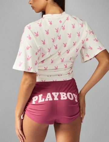Bluza Missguided, alb/roz