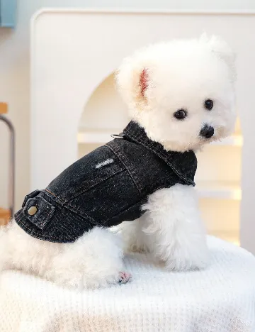 Haina pentru caini SHEIN, negru