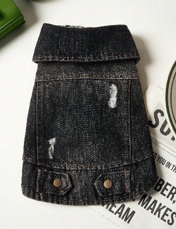 Haina pentru caini SHEIN, negru